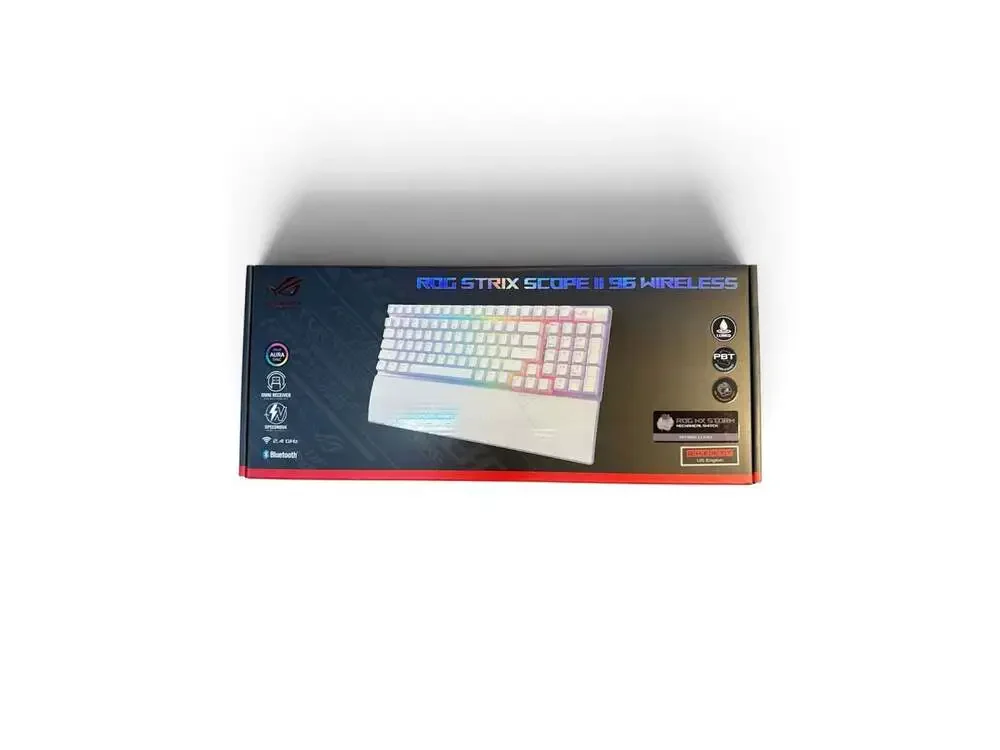 ASUS ROG Strix Scope II 96 Wireless Mechanical Gaming Keyboard – White
